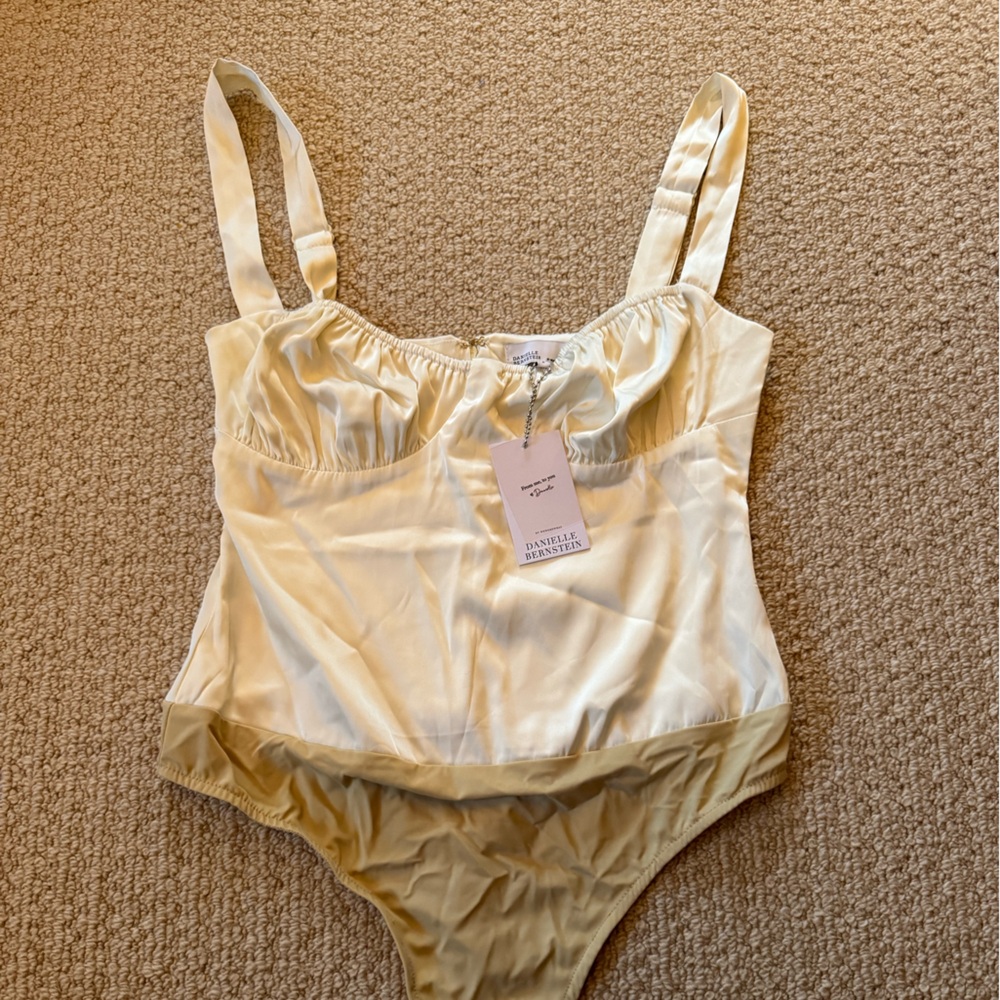 Danielle Bernstein Cream Bodysuit